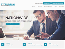 Tablet Screenshot of exceptionalaccounting.com